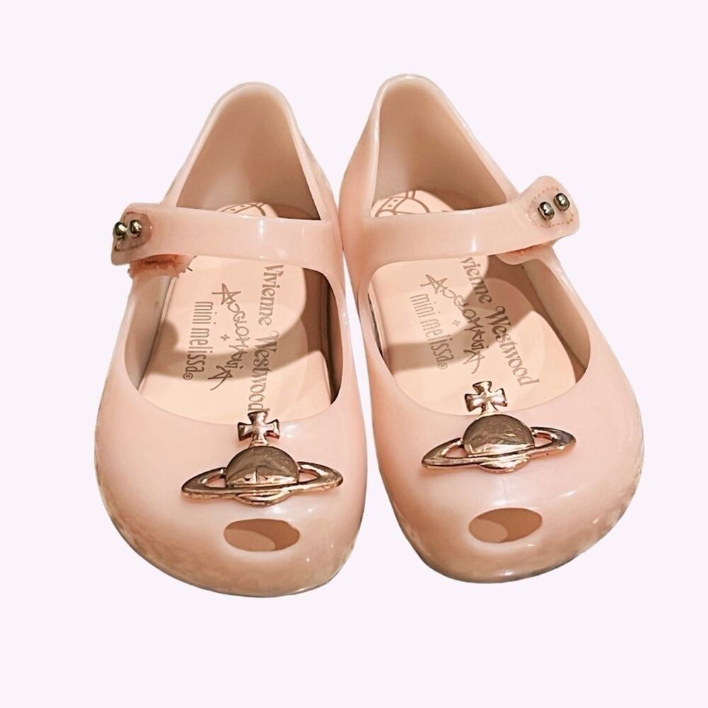 Vivienne Westwood Mini Melissa Ultragirl XI Baby Girl Shoe Pale Pink Size 6 - Picture 12 of 12
